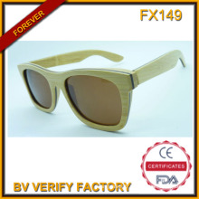 Bambou et en bois Frame lunettes de soleil (FX149)